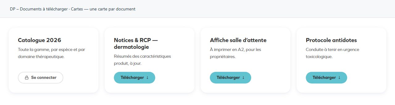 DP – Documents à télécharger — Cartes — une carte par document