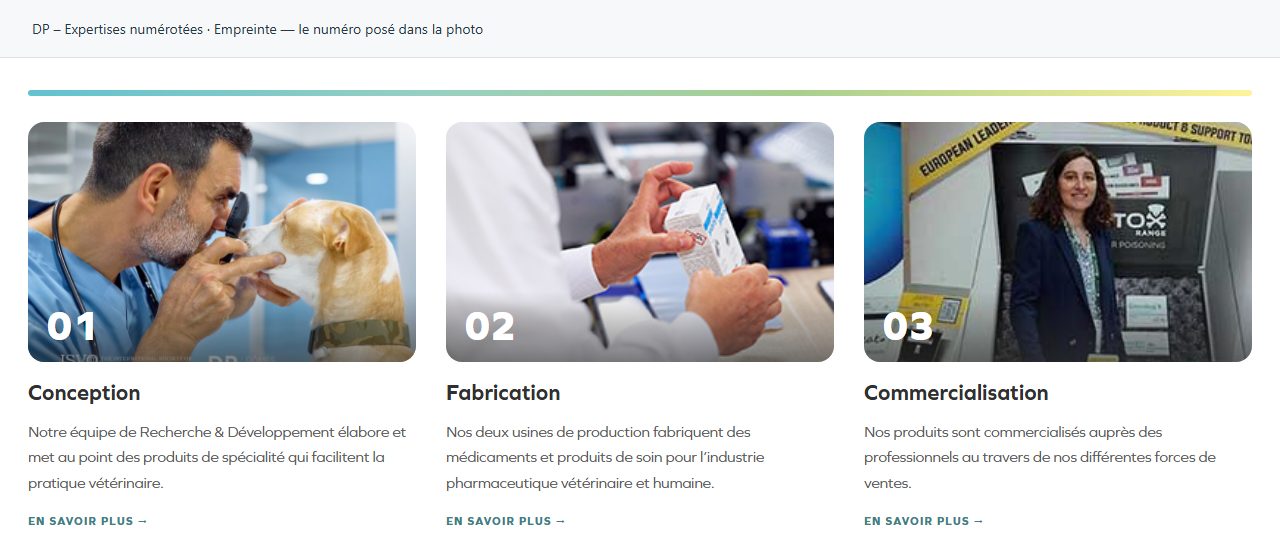 DP – Expertises numérotées — Empreinte — le numéro posé dans la photo