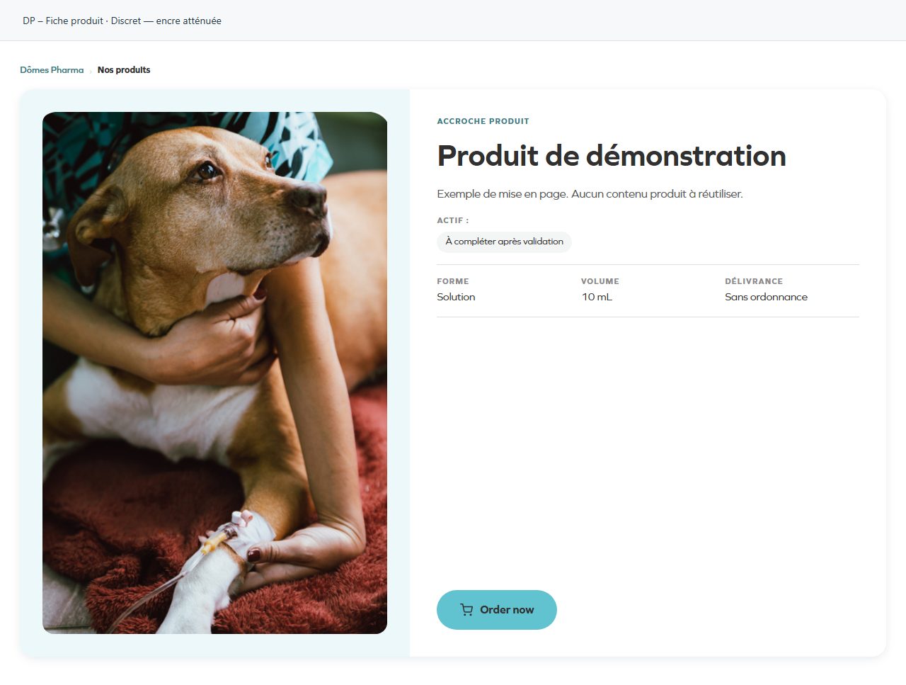 DP – Fiche produit — Discret — encre atténuée
