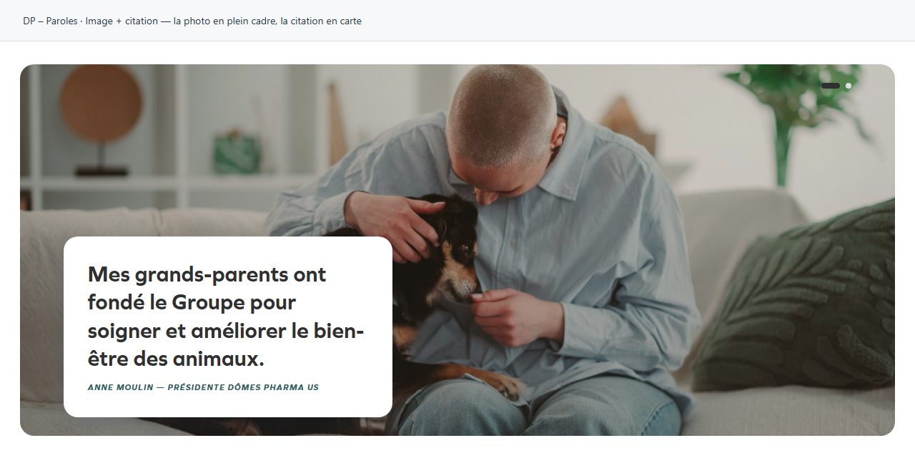 DP – Paroles — Image + citation — la photo en plein cadre, la citation en carte